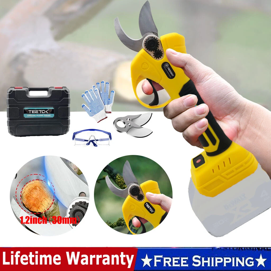 30mm Electric Cordless Pruning Shears Scissor Cutter Pruner For