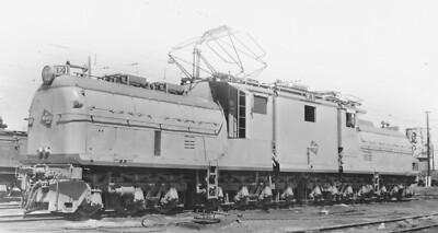 Milwaukee Road EP-2 Class Bipolar E-1 at Deer Lodge, MT in 1958 8 x 10 Photo
