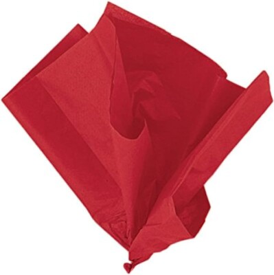 3 Packungen einzigartige Party 6286 Taschentuch Blätter - 26'' x 20'' | Einweg | rot |