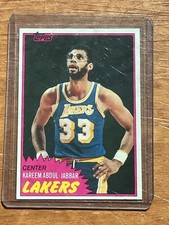 1981 82 TOPPS KAREEM ABDUL-JABBAR #20 