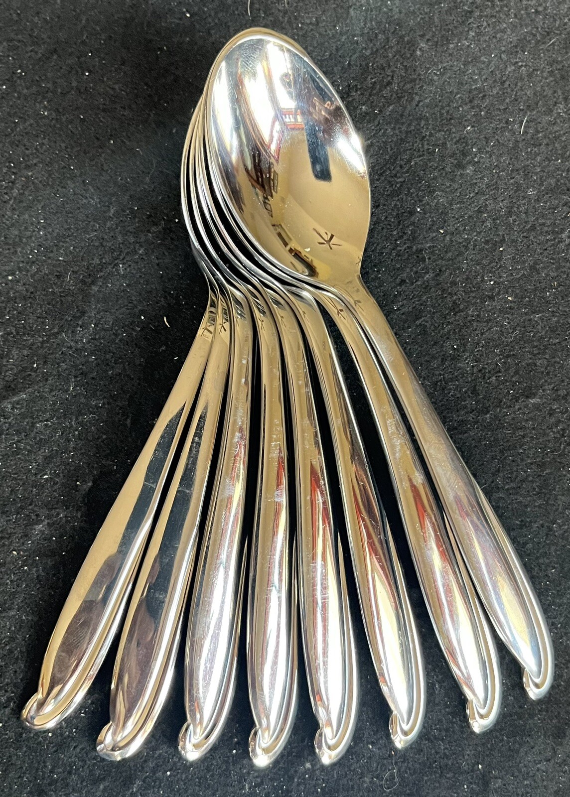 8 Everbrite Deluxe Stainless Flatware Soup Place Spoons Japan EVS22 eBay