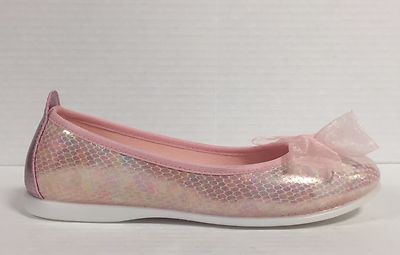 GIOSEPPO girls girl women pink leather bow ballerina shoes
