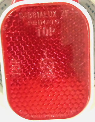 Feu Rouge Arrière De Vélo Vintage CABBIALUX ZF PRIMATO - Plastique Blanc - Années 50 - France