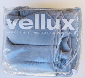 NIP West Point Vellux Wedgewood Blue Plush Fleece Full/Queen Blanket | eBay
