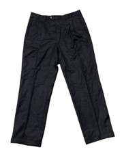 Vintage Chaps Ralph Lauren Pants Mens Gray Dress Wool Double Pleated 36x31 EUC