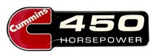 Cummins 450 Horsepower Diesel Emblem