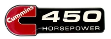 Cummins 450 HORSEPOWER DIESEL EMBLEM