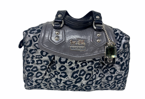 バッグ Orfevre COACH LEOPARD OCELOT MADISON AUDREY SHOULDER BAG 14289 BLACK