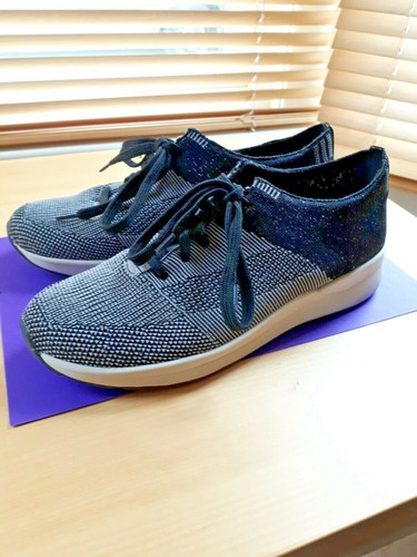 Lady's Fancy Jones Trainers Black/White with Silver Size 39 | eBay