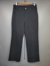 Versace Jeans Couture Straight Solid Black Pants Nylon Elastan 33 / 47