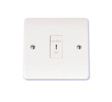 10 amp 1 gang Emergency Light Test / Secret Key Switch Plate  double pole  