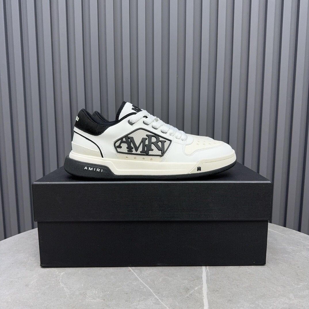 AMIRI Classic Low Leather Men's and Women's Black and White