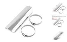 Exhaust Heat Shield, Motorcycle Exhaust Heat Shield with 2 Stainless Steel