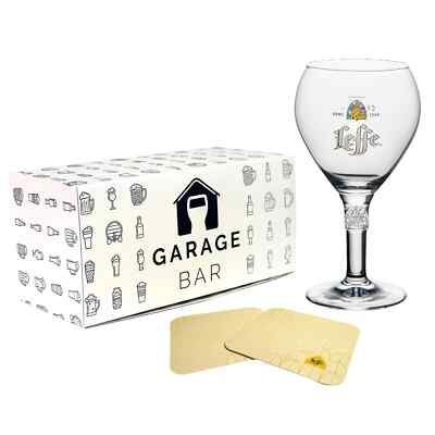 Single Leffe Ritzenhoff Cristal Bierglas 33cl Geschenk verpackt mit 2 Matten Brandneu