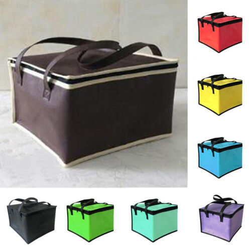 Insulated Thermal Cooler Bento Lunch Box Tote Picnic Storage Bag Pouch Portable  - Photo 1/15
