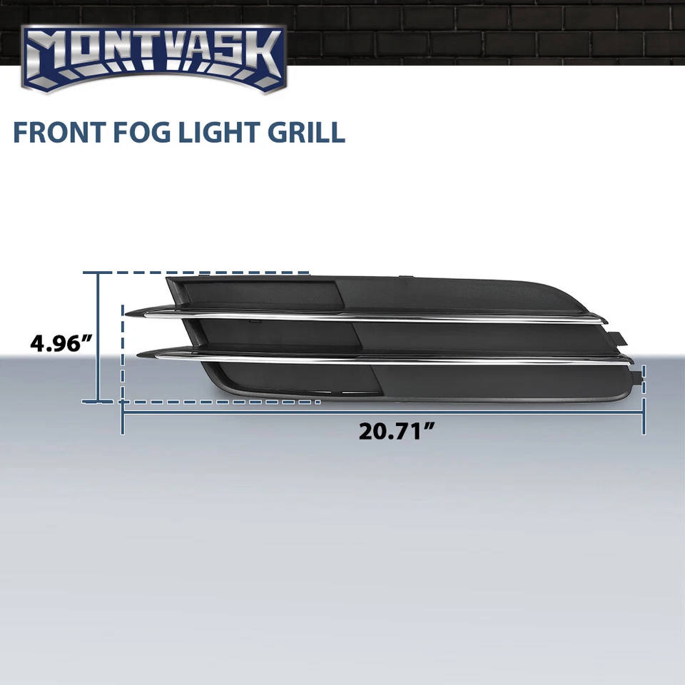 Cubierta de parrilla de luz antiniebla para parachoques delantero apta para Audi A6 2012-2015 4G0807682 Foto 3 de 4