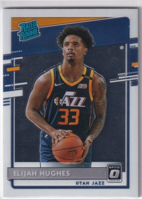 Panini 2020-21 NBA Donruss Optic No. 192 Elijah Hughes Rated Rookie