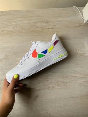 custom rainbow air force 1