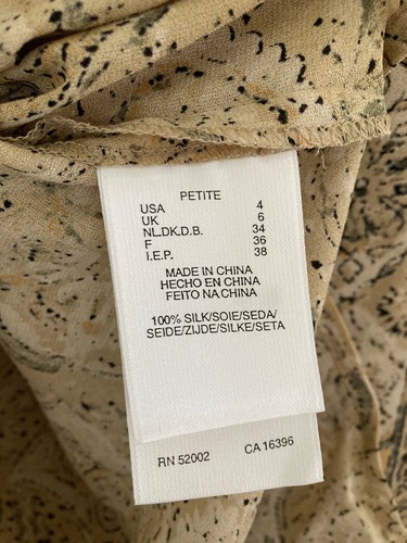 LIZ CLAIBOURNE Silk Two Piece - Wrap Skirt & Vest Top US 2 UK 8 BNWT NEW - Picture 2 of 9