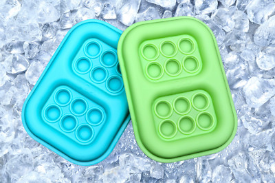 Pop-it 2 Piece Green and Blue Lunch Box Ice Pack by Melii