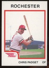 1987 ProCards Rochester Red Wings CHRIS PADGET RC ORIOLES UNIV OF MISSISSIPPI