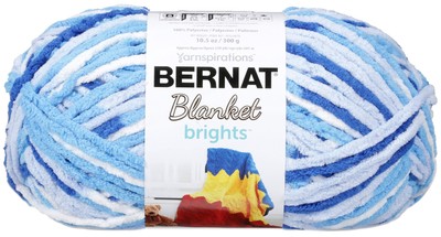 Spinrite Bernat Blanket Brights Big Ball Yarn-Waterslide Variegated (2Pk)