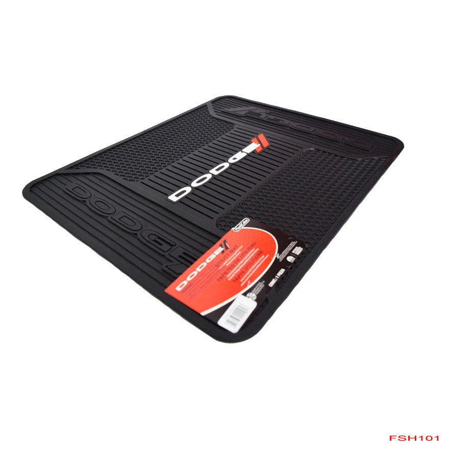 New Dodge Elite Series Car Truck Front / Rear All Weather Rubber Floor Mats Set Foto 3 de 3