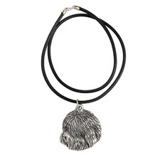 Old English Sheepdog, Bobtail, Bob-tail - Necklace with dog, silver-plated penda