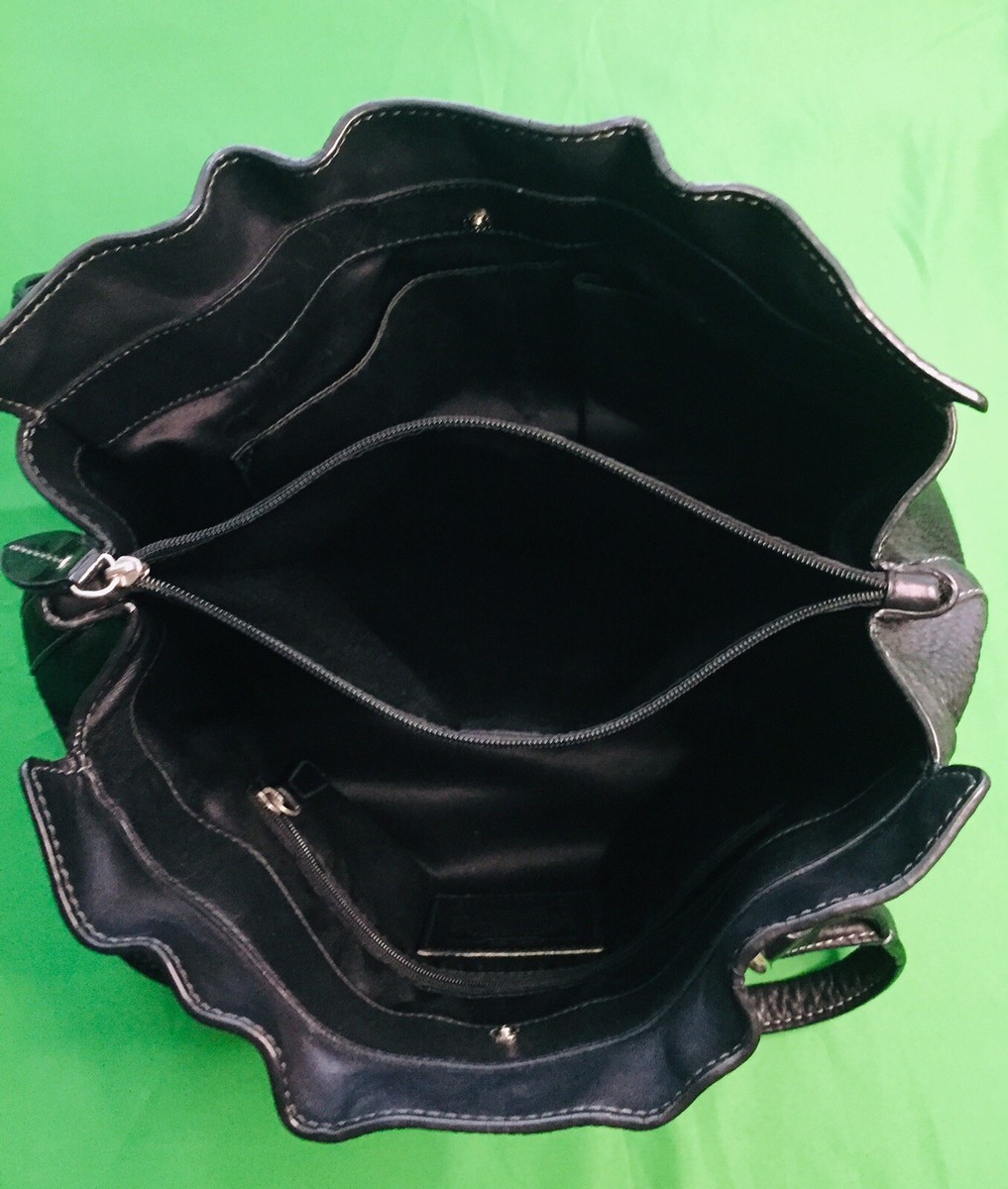 Vintage COACH M 0949-F 14686 Handbag black Calfskin Women Original