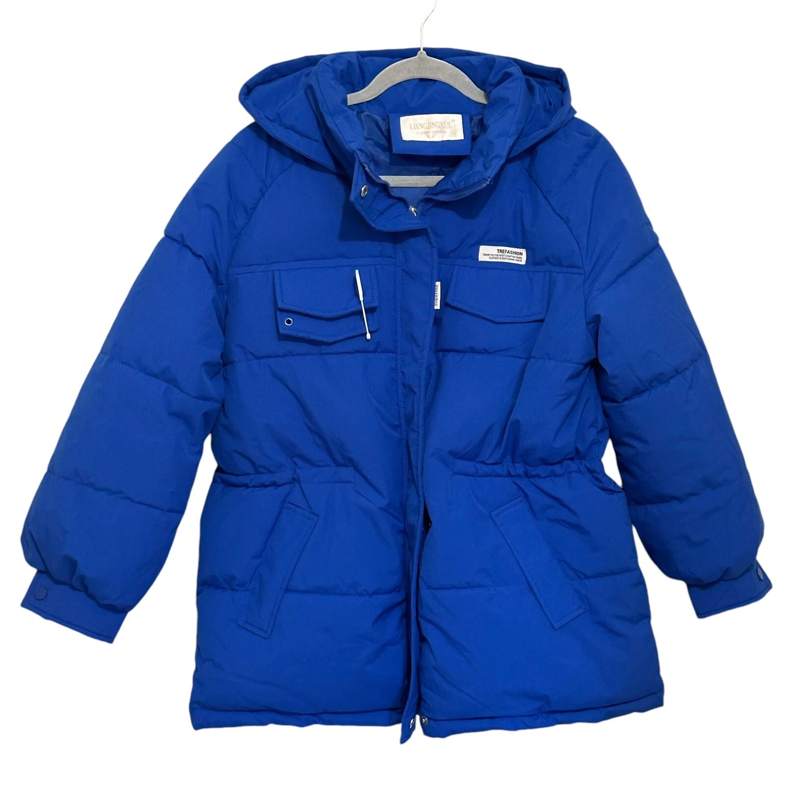 Manteau d'hiver isotherme bleu garçon Liangjingxue Supreme Trefashio fermeture éclair et bouton