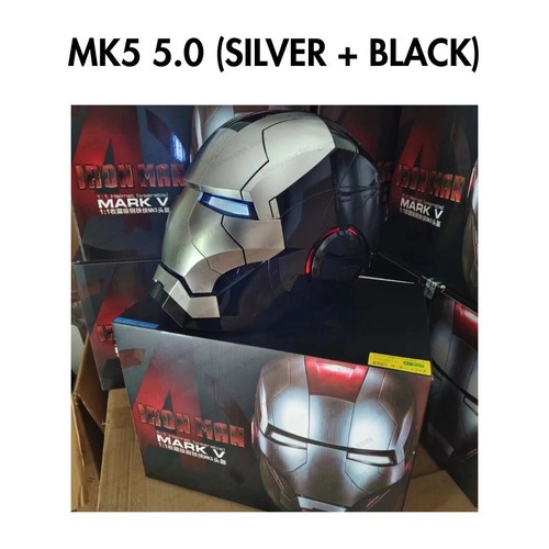 Iron Man MK5 Helmet Wearable Voice-control Mask Toy Gifts Cosplay Marvel MCU - Picture 25 of 25