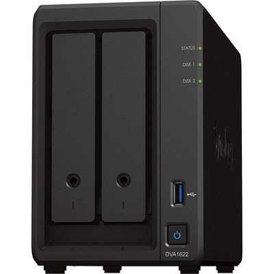 Synology DVA1622 16-Channel 2-Bay Deep Learning NVR, Diskless