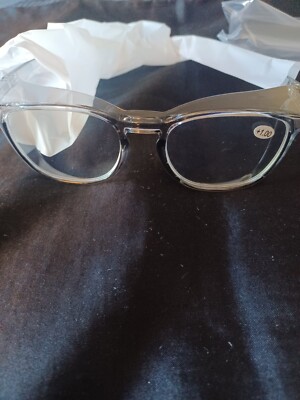 Safety Reading Glasses Goggles Blue Light Blocking Glasses Women Men, Presc +1.0