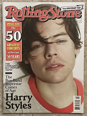 ROLLING STONE MAGAZINE 2017 HARRY STYLES-SPECIAL ISSUE 50 ANNIV-RARE NO LABEL