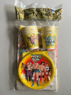 1985 WWF World Wrestling Federation Party Pack Hulk Hogan JYD Snuka Piper WWE