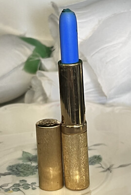 VINTAGE MAX FACTOR HOLLYWOOD SHADOW STICK GOLD TUBE BLUE  NEW
