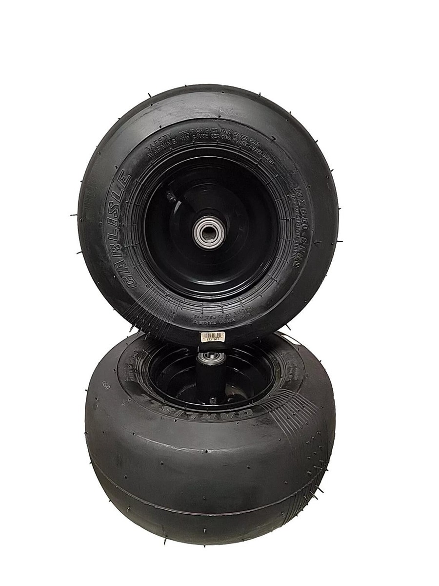 Set of (2) Carlisle 13X6.50-6 Husqvarna 4 Ply Zero Turn Black