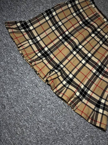 BURBERRYS Vintage Women's Nova Check Skirt - WOOL - Size L - Picture 5 of 9
