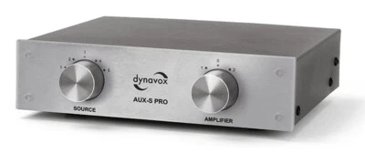 Dynavox -AUX-S PRO- Eingangs-Erweiterung - Umschalter - Silber - HighEnd