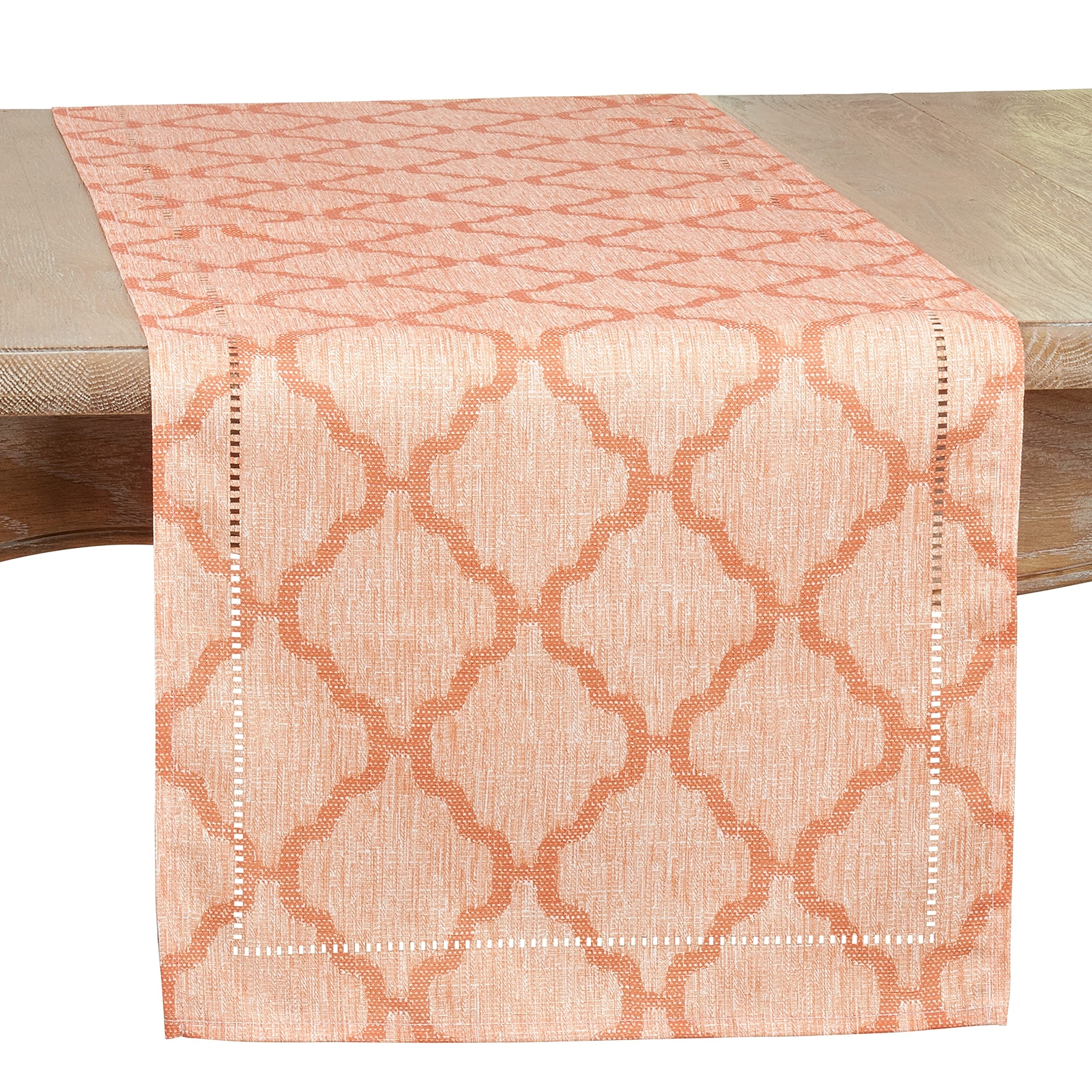 Marrakesh Collection Laser-Cut Hemstitch Runner, 16