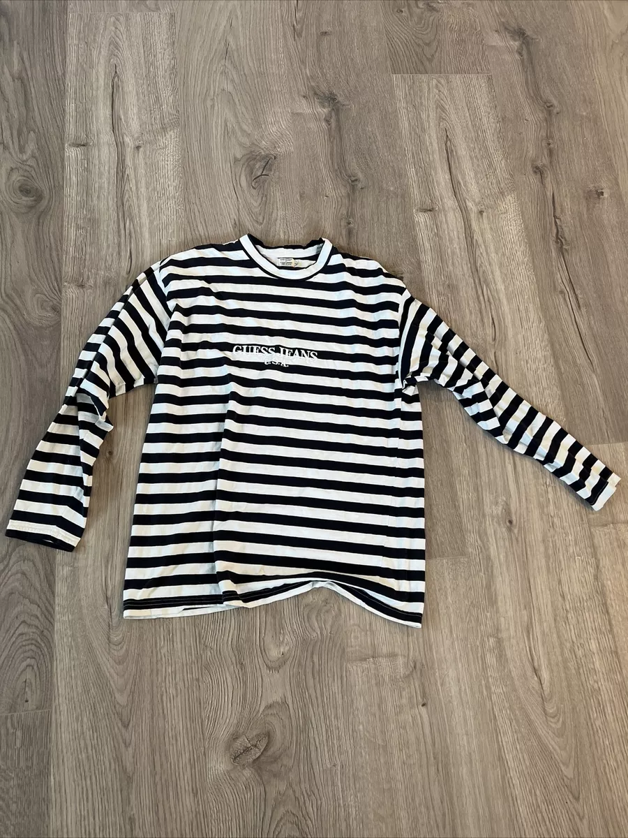 Guess jeans long sleeve striped hotsell