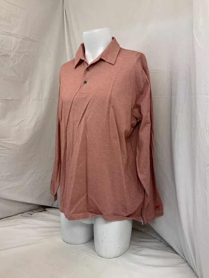 Fila Long Sleeve Polo Shirt XL Red 100% Cotton Worn Once YGI P1-163 - Image 4 of 4