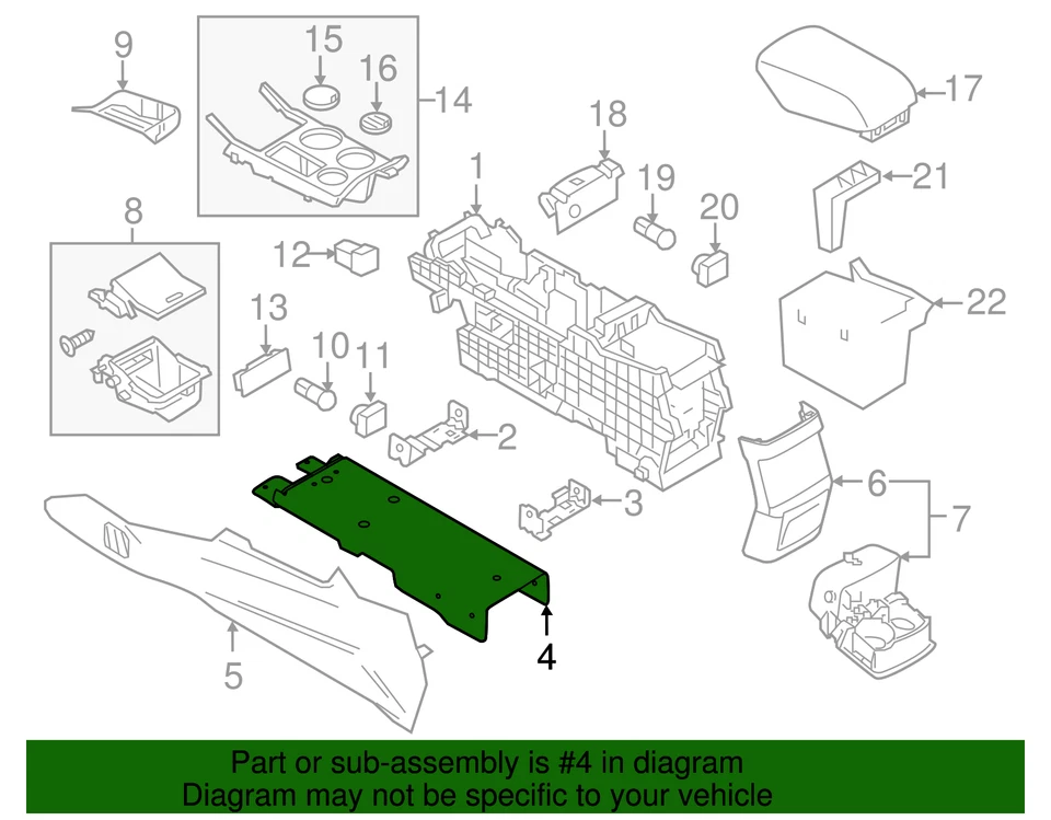 Placa central Ford Police Interceptor 2013-2019 HB5Z-78047A18-AA Foto 2 de 2
