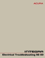 Acura Integra - Electrical Troubleshooting 1998 - 2000 Shop Manual - Paper Book