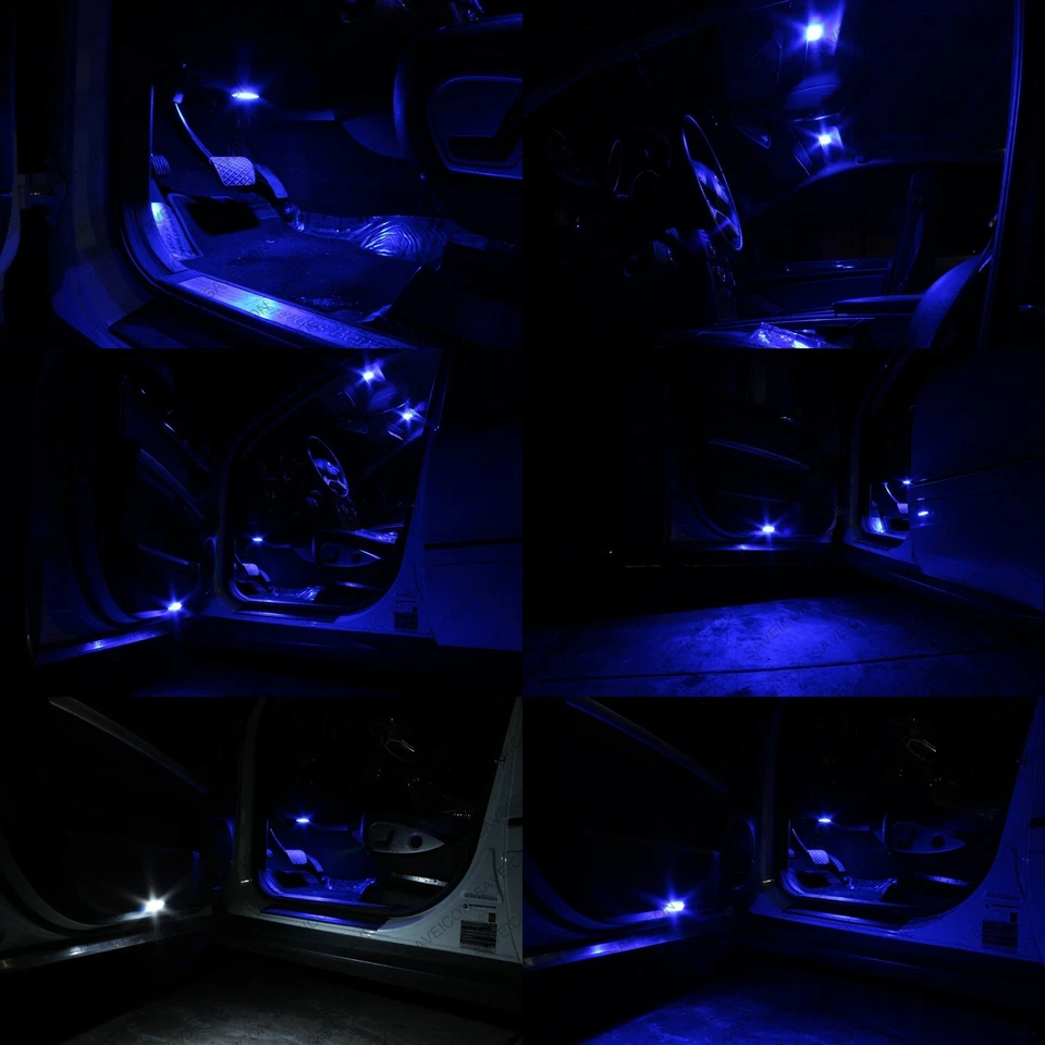Paquete de 17 luces interiores LED azules para herramienta Lexus IS300 IS350 IS250 2014 2017 Foto 4 de 4