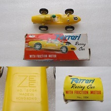 Vintage Toy Car Ferrari Racing Car 1004 BPP Friction Mechanism , Excellent