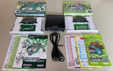 pokemon emerald and leaf green authentic w/ game boy advance SP and power cable