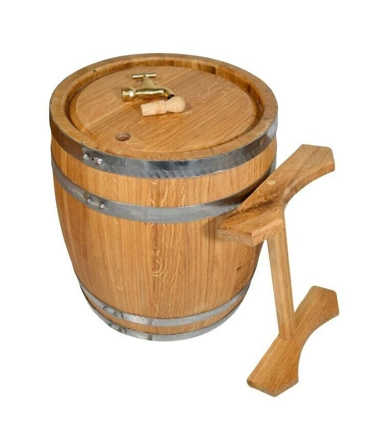 Holzfass Whiskyfass Eichenfass Schnapsfass Metallhahn 3,5,10,15,20,30,50 Liter - Bild 2 von 4
