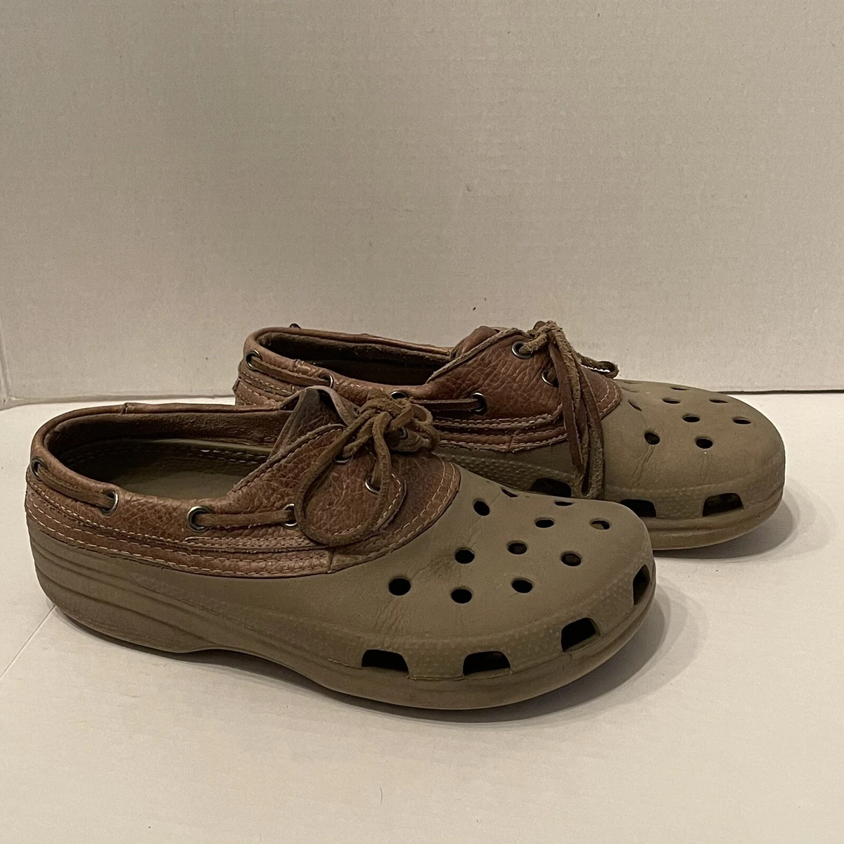 Crocs with hotsell leather