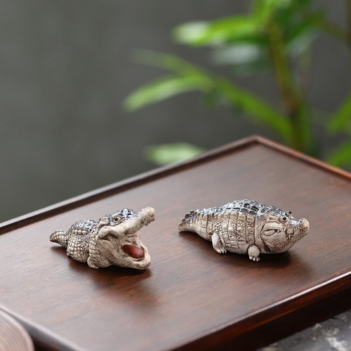 EatingBiting 2 Creative Tea Pet Crocodile Home Jordan